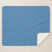 Calm & simple plain blue textured background シェルパブランケット (正面(横))