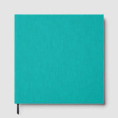 Calm & simple  Turquoise textured background  ゲストブック (正面)