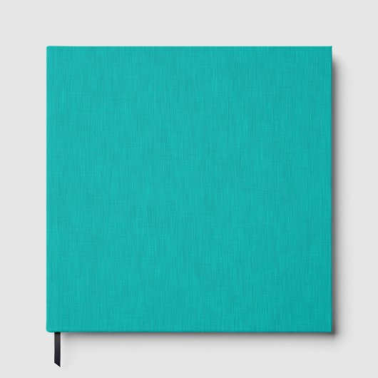 Calm & simple  Turquoise textured background  ゲストブック (正面)