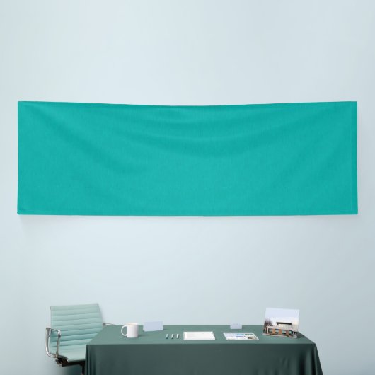 Calm & simple Turquoise textured background 横断幕 (トレードショー)