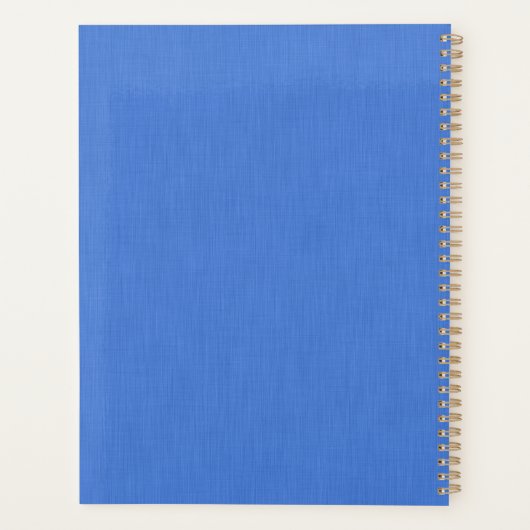 Calm & simple visual blue textured background  プランナー手帳 (裏面)