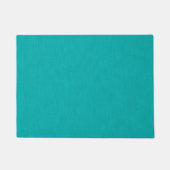 Calm & simple visual teal textured background  ドアマット (正面)