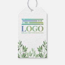 Calm Soft Greenery離れ Logo & Social Media ギフトタグ