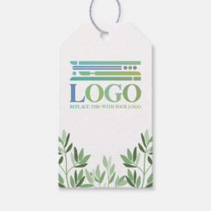 Calm Soft Greenery離れ Logo & Social Media ギフトタグ