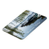 Calm Spring Morning, Donk Lake Belgium  マグネット (左側)