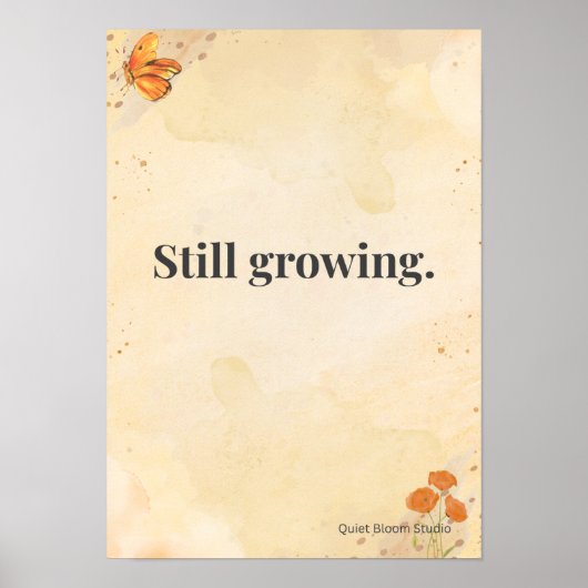 Calm Student Wall Art ポスター (正面)