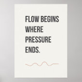 Calm Studio Decor. Minimal Creative Quote ポスター (正面)