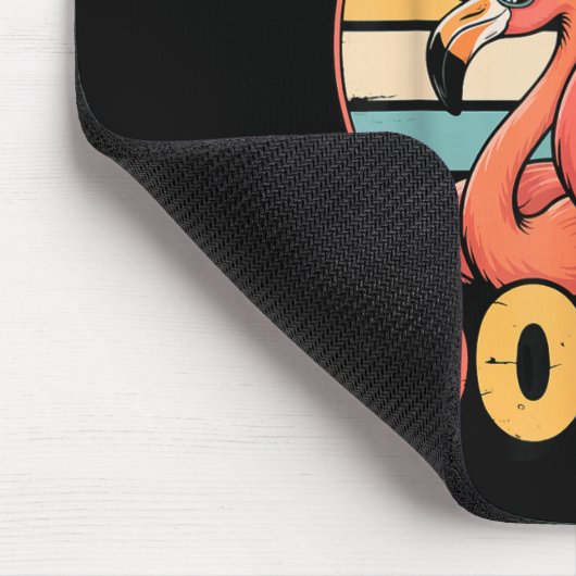 Calm The Flock Down Flamingo  マウスパッド (コーナー)