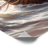 Calm the Storm, Christian Art, Peace Be Still Art ポスター (角)