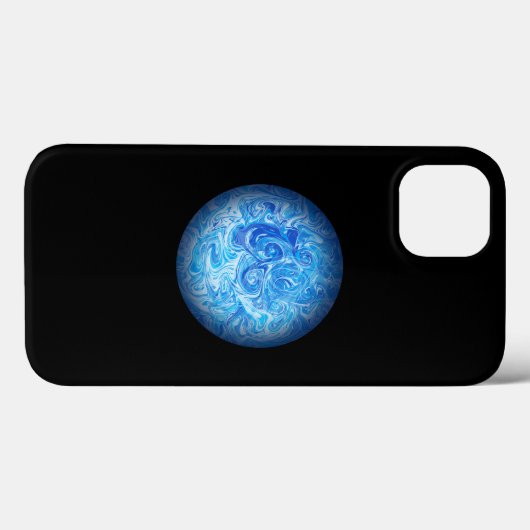 Calm Tide Fluid Art Phone Case Case-Mate iPhoneケース (裏面 (横))