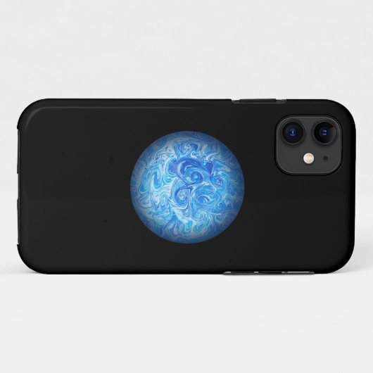 Calm Tide Fluid Art Phone Case Case-Mate iPhoneケース (裏面(横))