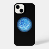 Calm Tide Fluid Art Phone Case iPhoneケース (裏面)