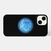 Calm Tide Fluid Art Phone Case iPhoneケース (裏面横)