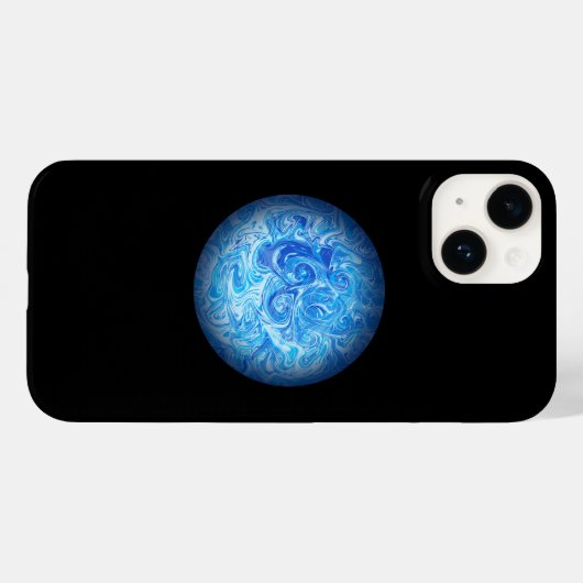 Calm Tide Fluid Art Phone Case iPhone14 Case-Mate iPhoneケース (裏面 (横))