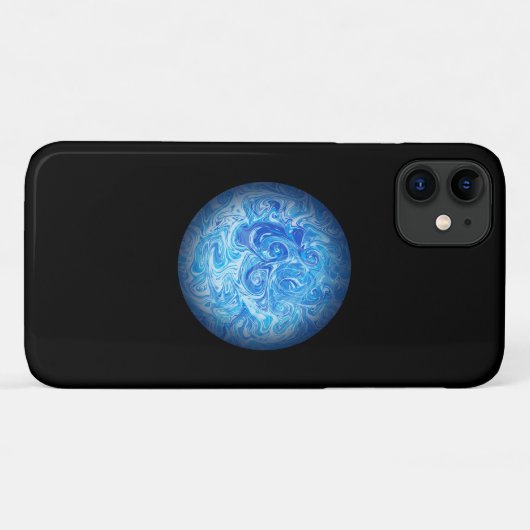 Calm Tide Fluid Art Phone Case iPhone 11 Case-Mate iPhoneケース (裏面(横))