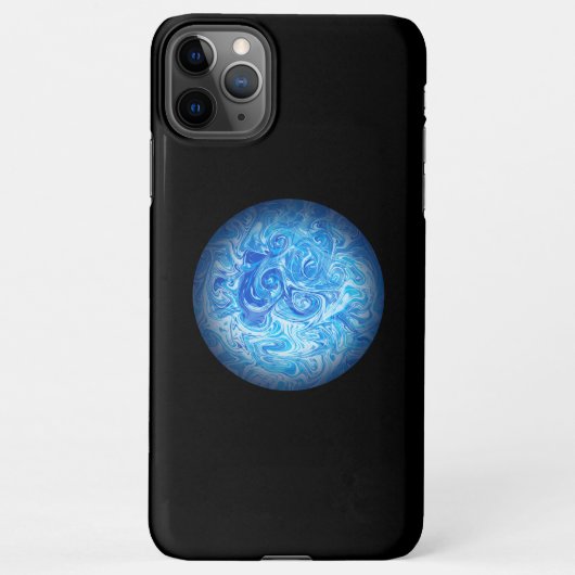Calm Tide Fluid Art Phone Case iPhone 11 iPhoneケース (裏面)