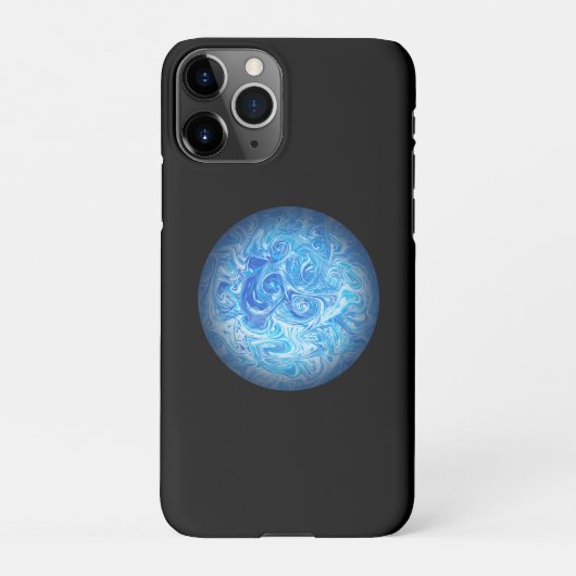Calm Tide Fluid Art Phone Case iPhone 11 Pro iPhoneケース (裏面)