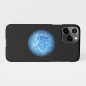 Calm Tide Fluid Art Phone Case iPhone 11 Pro iPhoneケース (裏面横)