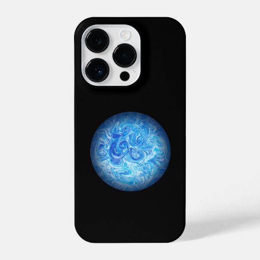 Calm Tide Fluid Art Phone Case iPhone 14 Pro iPhoneケース (裏面)