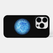 Calm Tide Fluid Art Phone Case iPhone 14 Pro iPhoneケース (裏面横)
