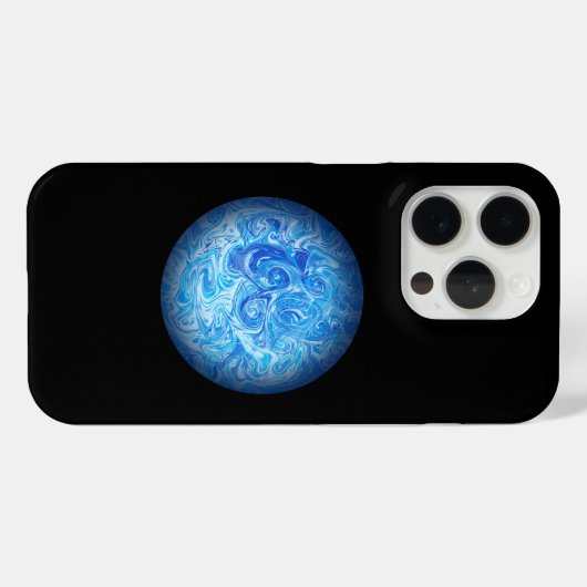 Calm Tide Fluid Art Phone Case iPhone 15 Pro Case-Mate iPhoneケース (裏面 (横))