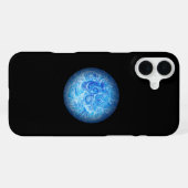 Calm Tide Fluid Art Phone Case iPhone 16 Plus iPhoneケース (裏面横)