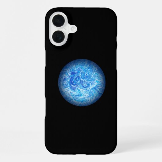Calm Tide Fluid Art Phone Case iPhone 16 Plus iPhoneケース (裏面)