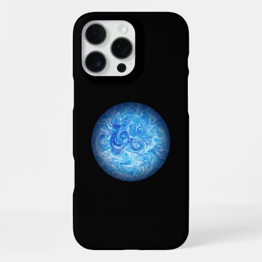 Calm Tide Fluid Art Phone Case iPhone 16 Pro Max iPhoneケース (裏面)