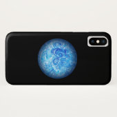 Calm Tide Fluid Art Phone Case iPhone X Case-Mate iPhoneケース (裏面(横))