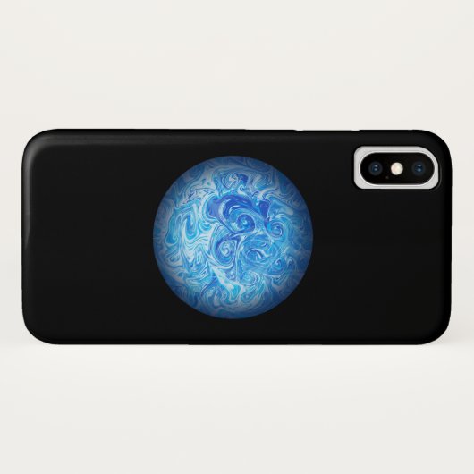 Calm Tide Fluid Art Phone Case iPhone X Case-Mate iPhoneケース (裏面(横))
