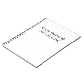 CALM TRAINING STRONG BOND – Minimal Dog Training ノートブック (左側)