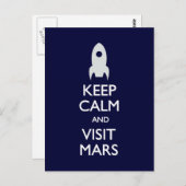 Calm Visit保火星はがき ポストカード (正面/裏面)