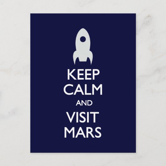Calm Visit保火星はがき ポストカード (正面)