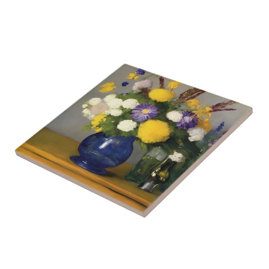 Calm Water Color Botanical Art タイル (側面)