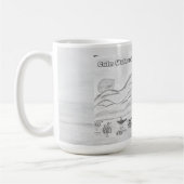 'Calm Waters in Nature's Embrace' Mug コーヒーマグカップ (左)