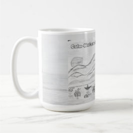 'Calm Waters in Nature's Embrace' Mug コーヒーマグカップ