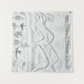 'Calm Waters in Nature's Embrace' Tapestry タペストリー (正面(横))