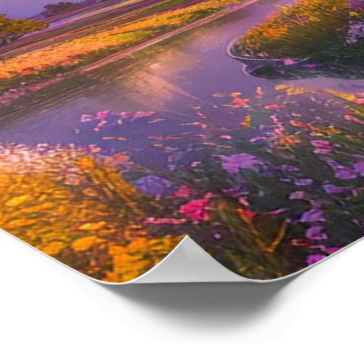 Calm Waterside美しい ポスター (角)