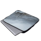 Calm White自然ランドスケープコンピュータケース ラップトップスリーブ (正面下部)