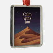 Calm Wins Too メタルオーナメント (右)