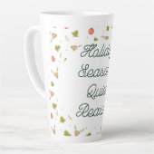 Calm Winter Mug – Cozy Minimal Design カフェラテマグ (左アングル)