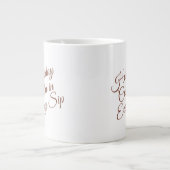 Calm Winter Mug – Cozy Minimal Design ジャンボコーヒーマグカップ (正面)