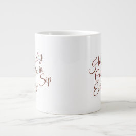 Calm Winter Mug – Cozy Minimal Design ジャンボコーヒーマグカップ