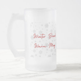 Calm Winter Mug – Cozy Minimal Design フロストグラスビールジョッキ
