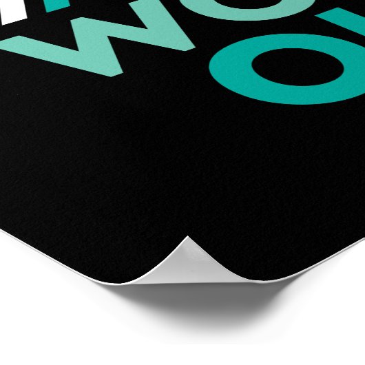 Calm Work Out保引用文ポスタやる気を起こさせるー ポスター (角)