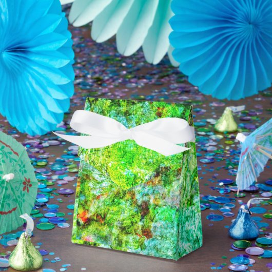 Calm yellow abstract Favor Box,Smooth textured art フェイバーボックス (パーティー)