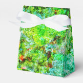 Calm yellow abstract Favor Box,Smooth textured art フェイバーボックス (正面サイド)