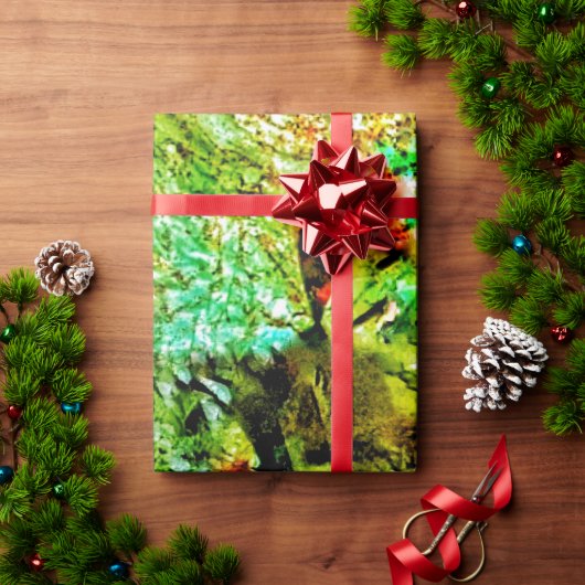 Calm yellow abstract Wrapping Paper,Dazzling shine ラッピングペーパー (クリスマスギフト)