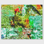 Calm yellow abstract Wrapping Paper,Dazzling shine ラッピングペーパー (フラット)