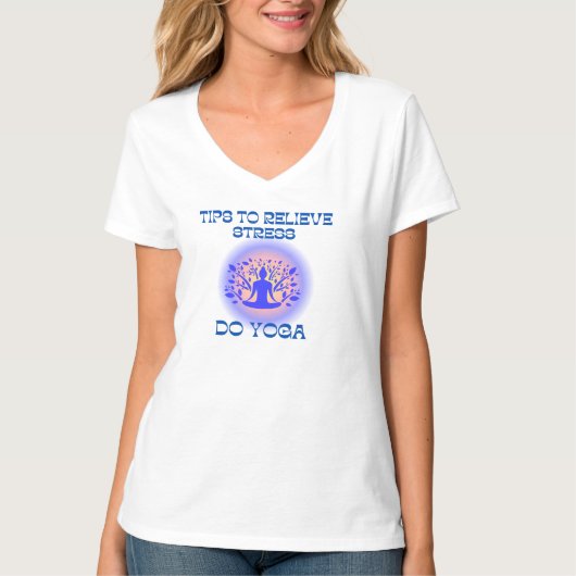 Calm Yoga for Stress Relief & Inner Peace Tシャツ (正面)